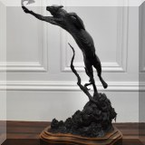 A01. ”Shadows in Flight” bronze statue by Ken Rowe. 26”h 